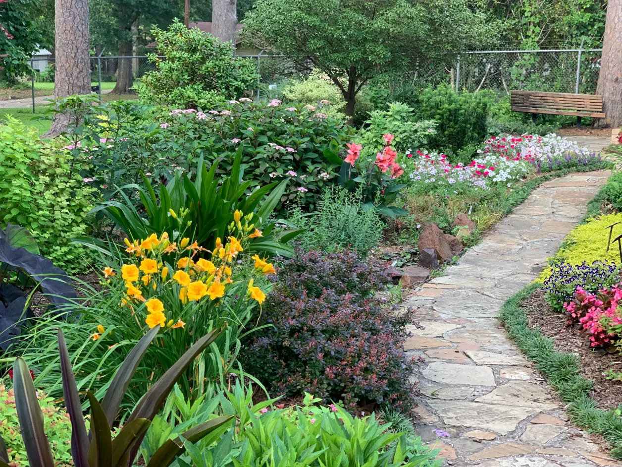 Flagstone walkway